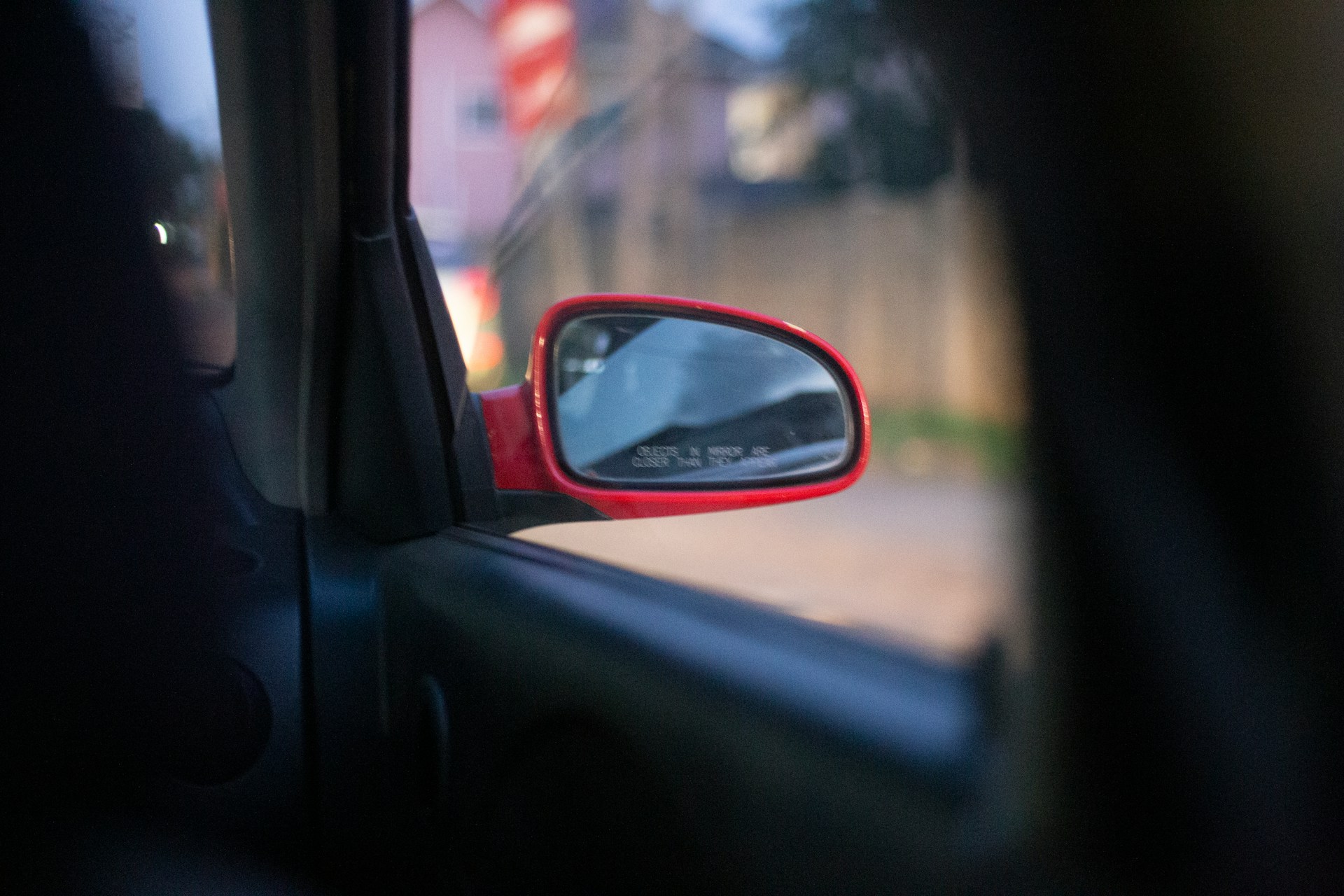 side mirror of vehicle
