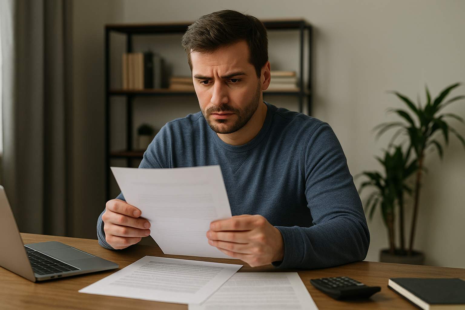 man holding a document