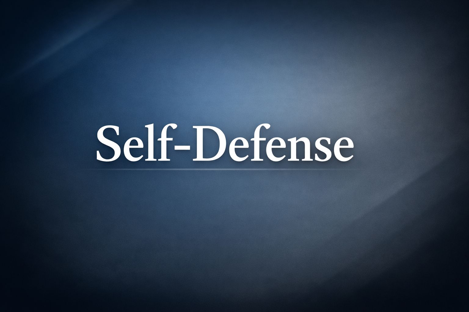 self-defense graphic
